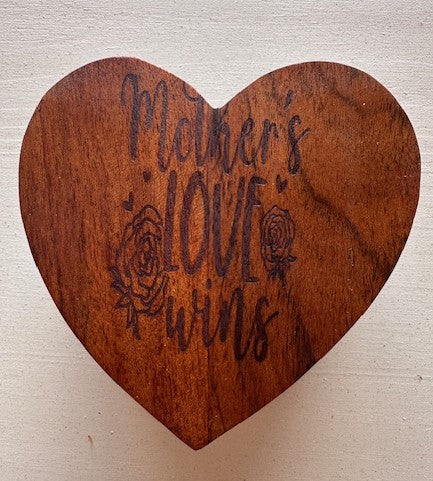 Wooden Heart shaped Box