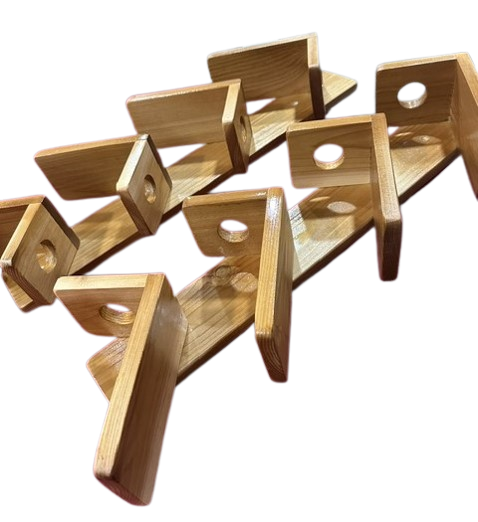 Handmade Solid Wood Wall-Mounted Wine Rack