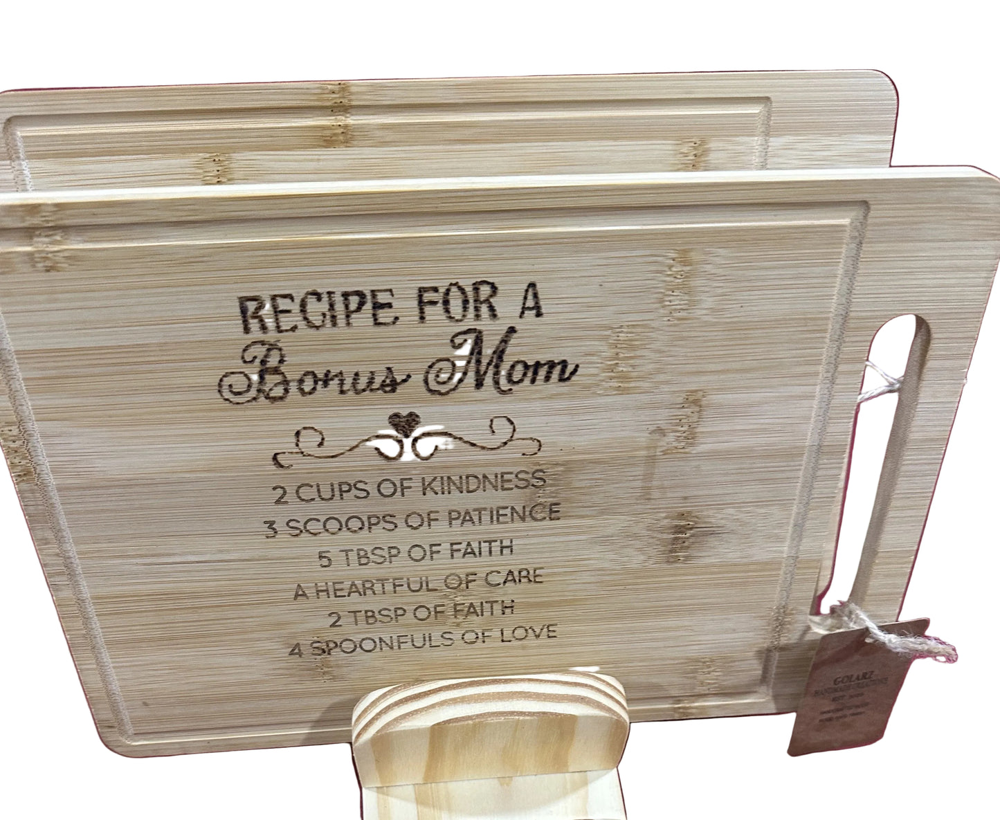 Bamboo engraved cutting board