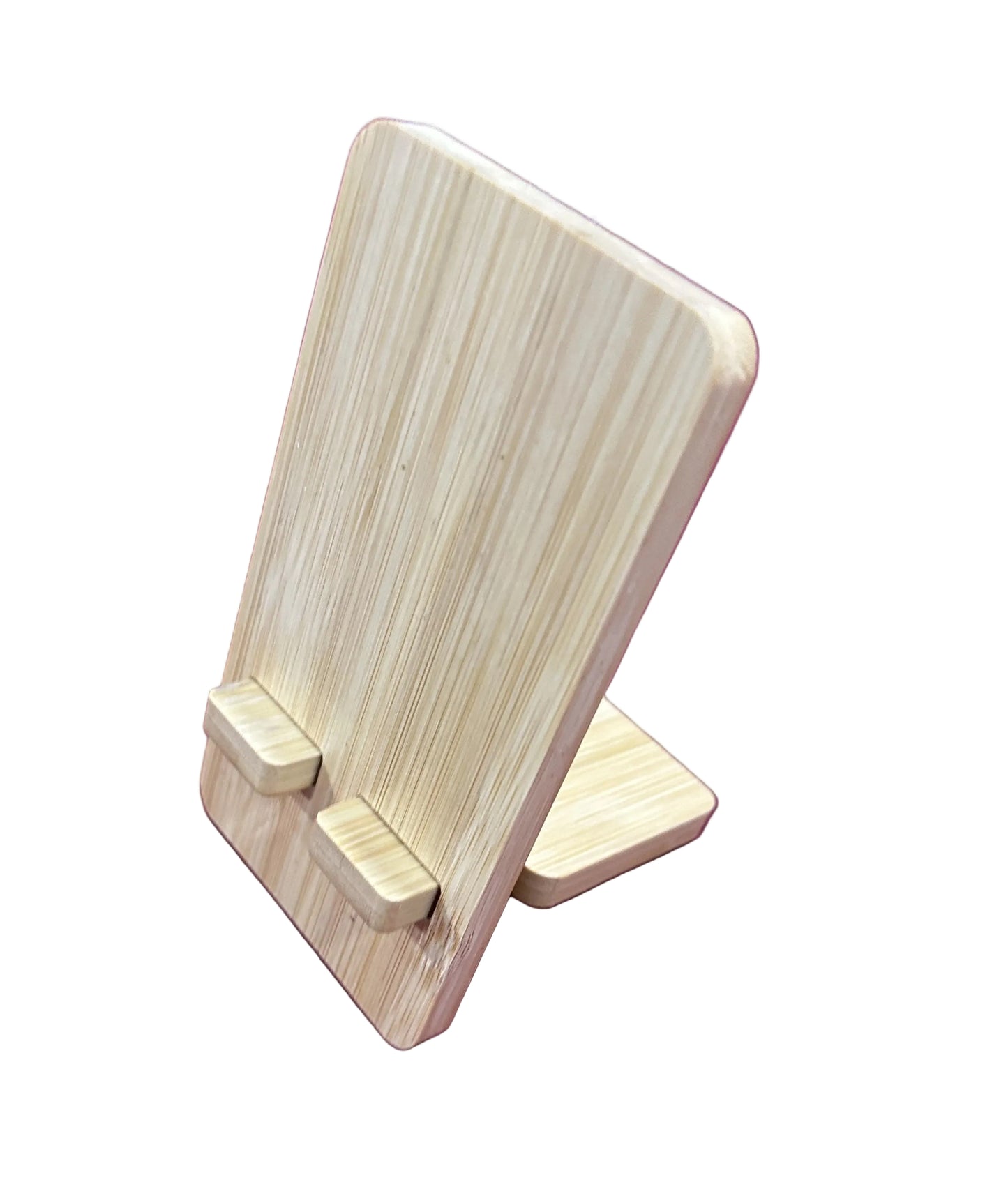 Bamboo phone holder stand