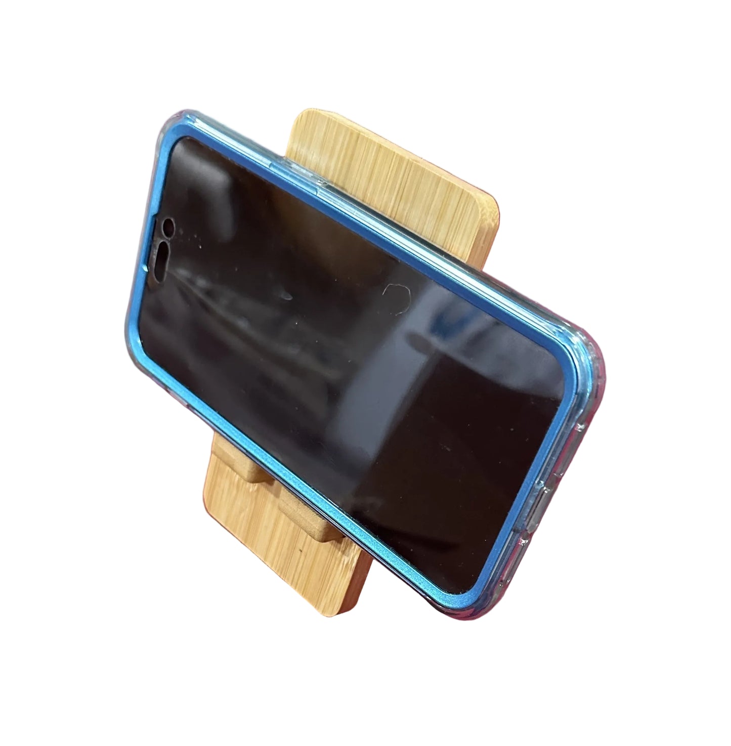 Bamboo phone holder stand