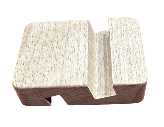 Beech wood phone holder