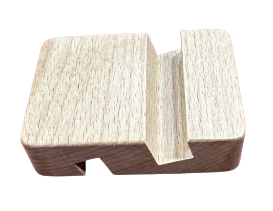 Beech wood phone holder