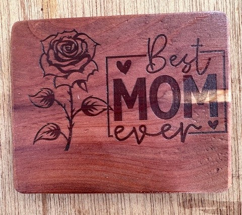 Handmade Cedar Engraved Magnetic Signs.