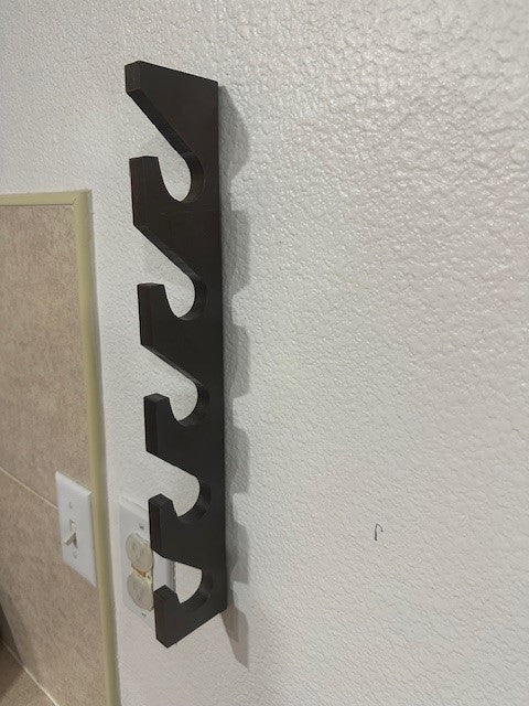 Handmade solid wood wall mounted cap holder