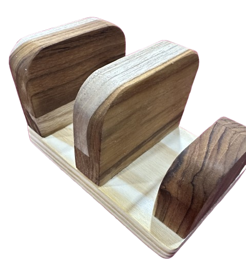 Handmade solid wood cutting board holder