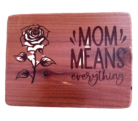 Handmade Cedar Engraved Magnetic Signs.