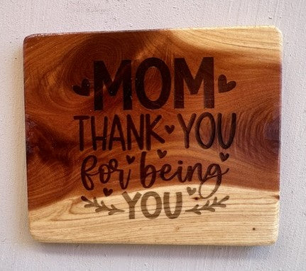 Handmade Cedar Engraved Magnetic Signs.