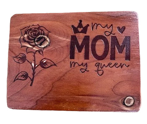 Handmade Cedar Engraved Magnetic Signs.