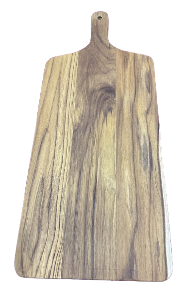 Handmade teak wood large paddle cutting board