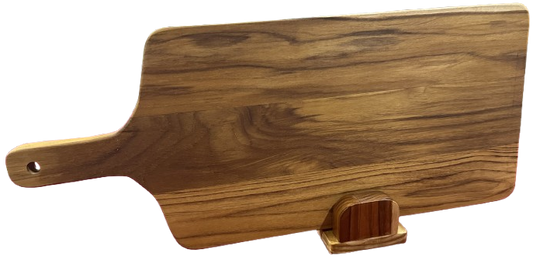 Handmade teak wood large paddle cutting board