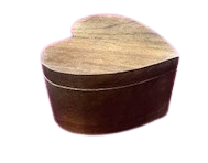 Wooden Heart shaped Box
