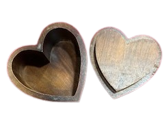 Wooden Heart shaped Box