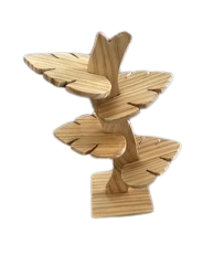 Handmade Wooden Tree Coaster Set