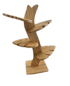 Handmade Wooden Tree Coaster Set