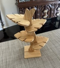 Handmade Wooden Tree Coaster Set